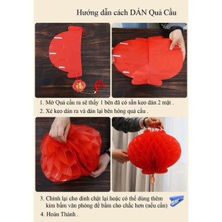 Đèn lồng đỏ Nilon trang trí tết