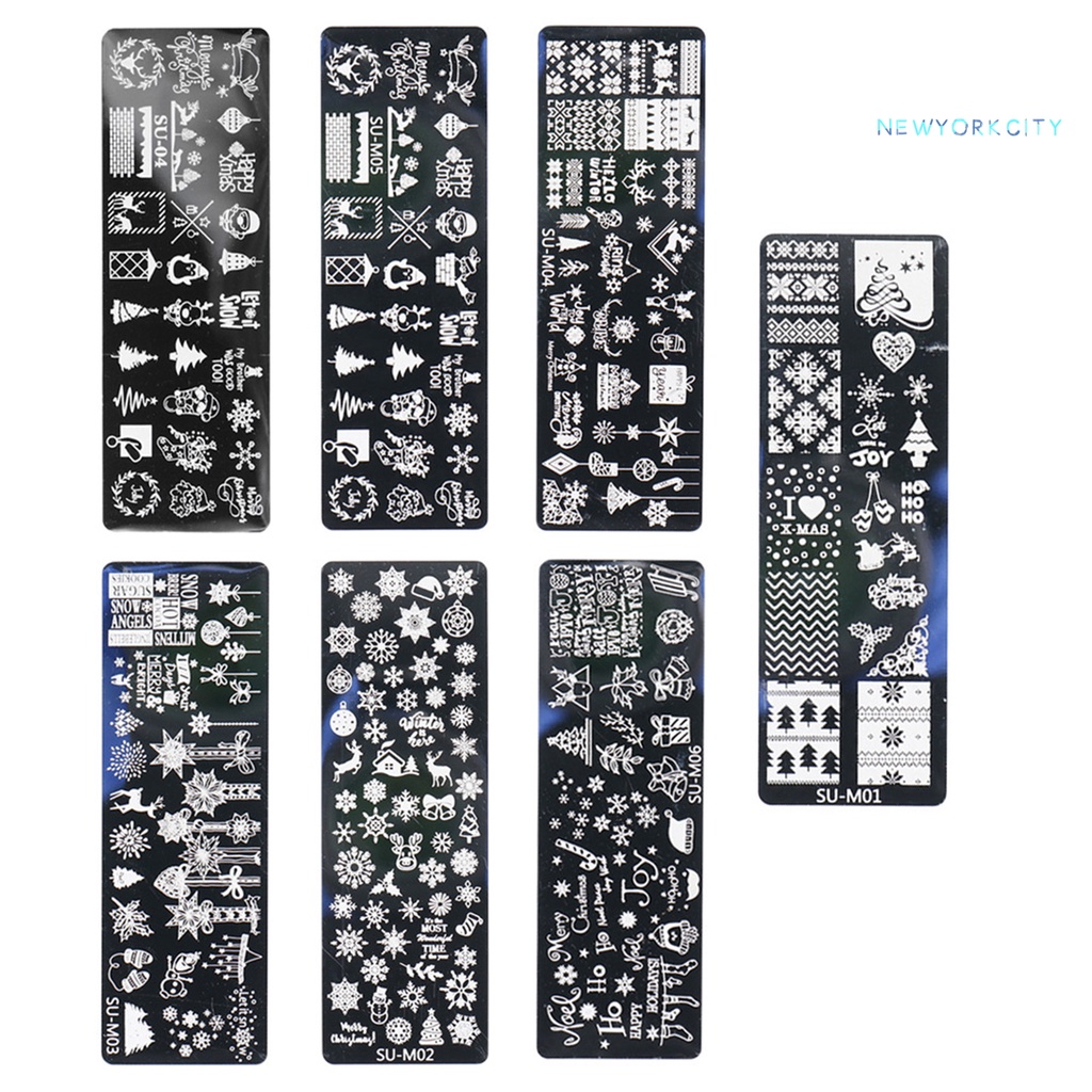 Khuôn In Hình Trang Trí Móng Tay Bằng Thép Không Gỉ Chống Rỉ Dễ Sử Dụng