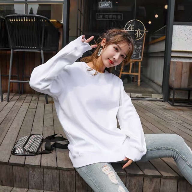 Áo SWEATER Unisex Trơn