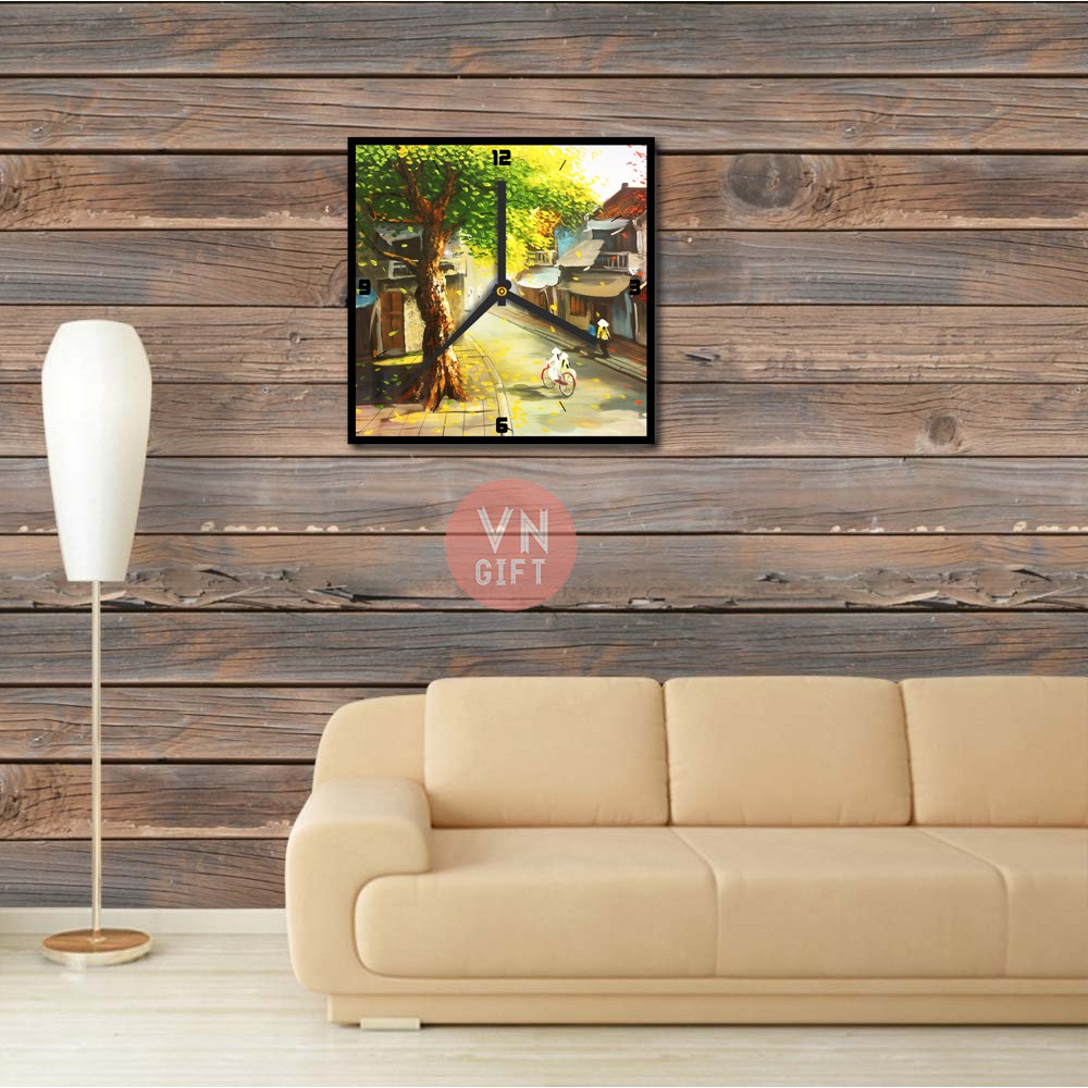 Đồng Hồ Tranh Sơn Dầu