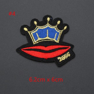 DIY Sew Iron On Patch Embroidered Crown Applique