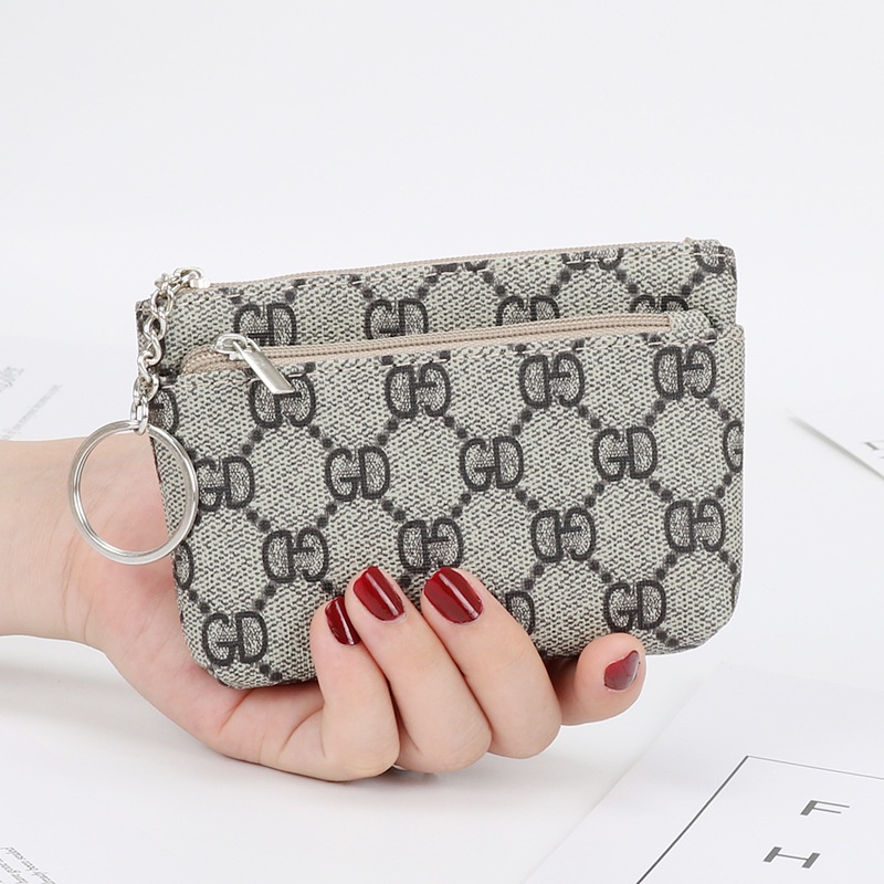Ví Đựng Tiền Xu Mini Có Khóa Kéo Phong Cách Công Sở Cho Nữ