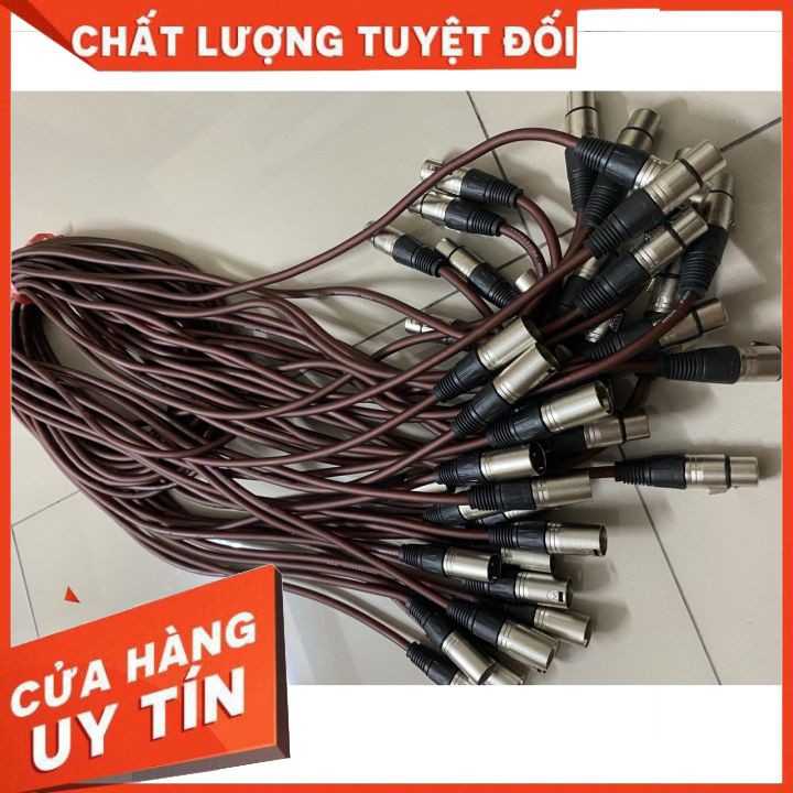 Dây Micro Canon 2 Đầu Đực Cái XLR-XLR ⚡ HÀNG LOẠI 1 ⚡ Cao Cấp, Chống Suy Hao Tín Hiệu, Âm Thanh Sắc Nét