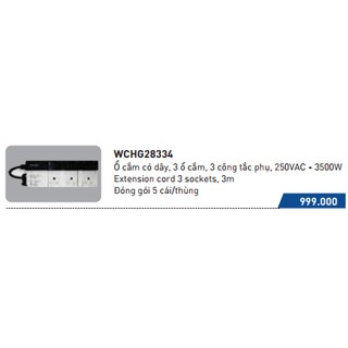 Ổ Cắm Nối Dây Panasonic WCHG28334