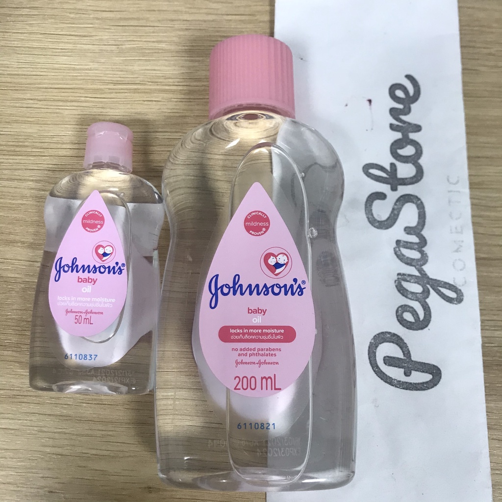 Dầu xoa bóp ,Massage cho bé JOHNSON Baby Oil 200ml - 50ml