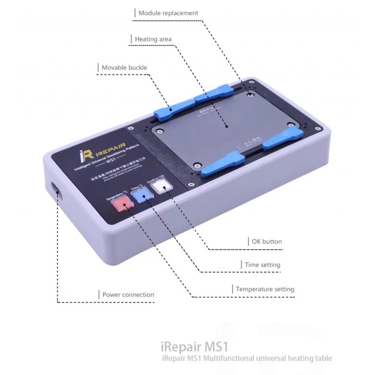 Đế nhiệt tách main Mijing iRepair MS1 cho Phone X-15PRM  và Android