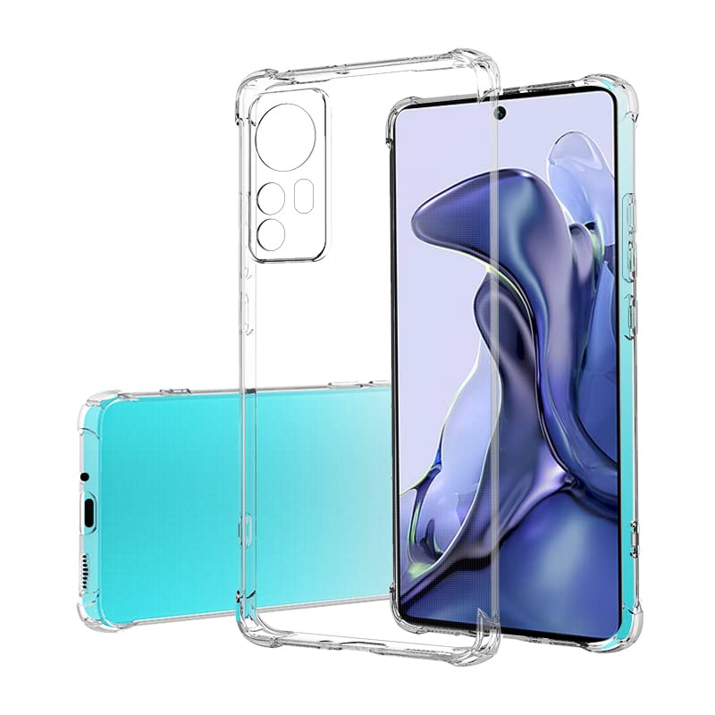 Ốp lưng mềm trong suốt Xiaomi 12 / Xiomi 12 pro / 12T / 12T pro Vỏ bảo vệ Camera cạnh góc chống sốc