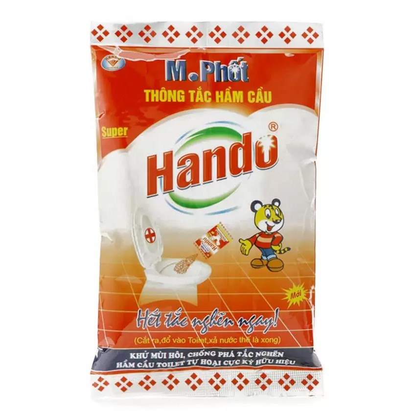 Bột thông tắc bồn cầu Toilet Hando 215Gr