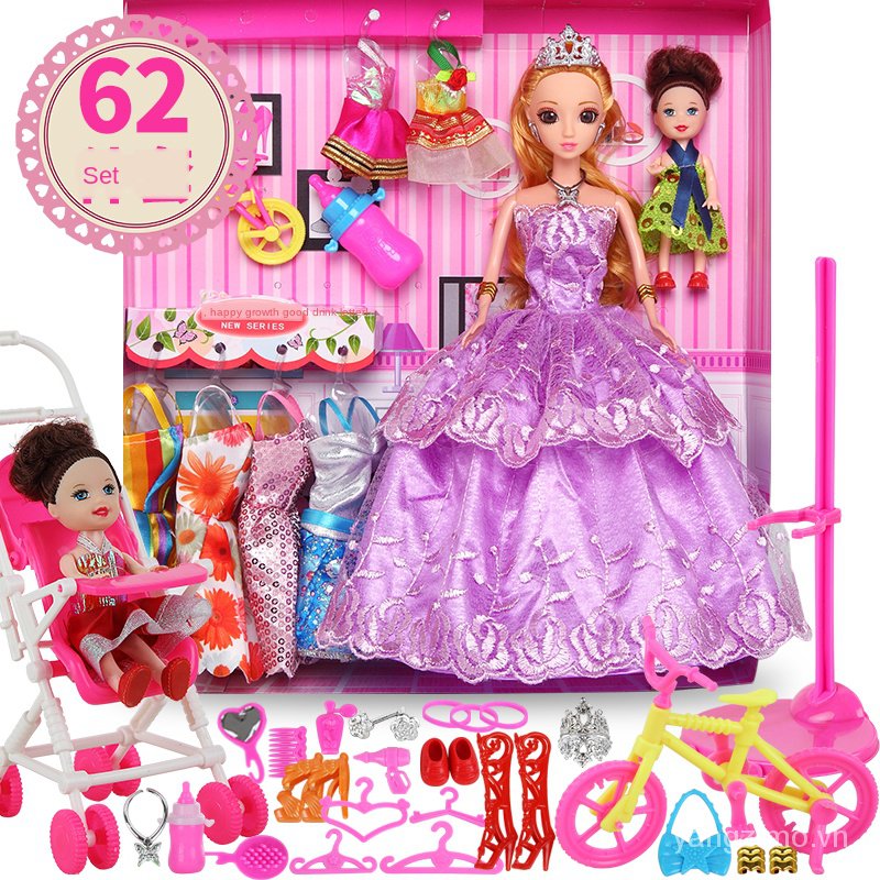 Bộ Đồ Chơi Búp Bê Barbie Cho Bé Gái