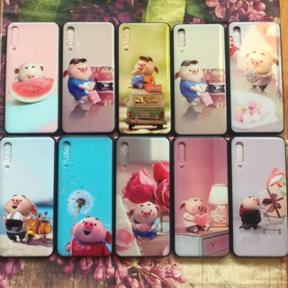 Ốp lưng Galaxy A50 viền dẻo lưng full bóng 4D kute