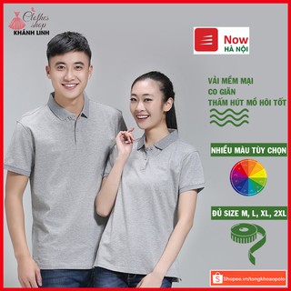 Áo phông nữ polo tay ngắn cổ trụ basic all-match chất liệu CVC cao cấp nhiều màu tùy chọn - KL02