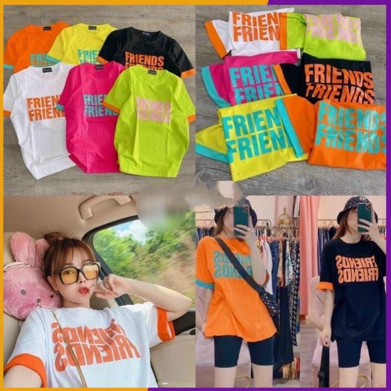 Áo thun giấy in FRIENDS - form rộng 57-58kg bon chen thoải mái CAROTSHOP