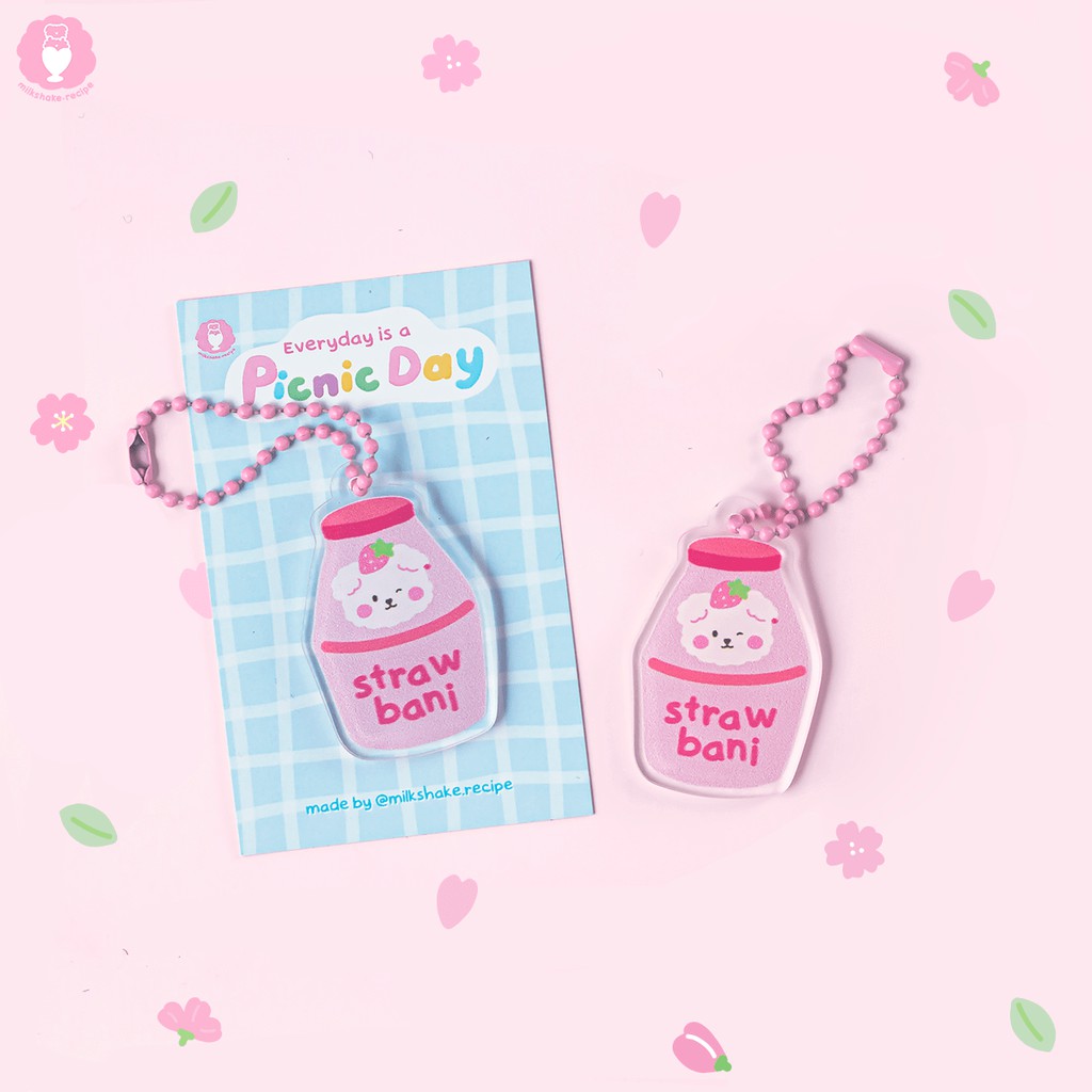Móc khoá cute, Keychain đa năng Picnic Day