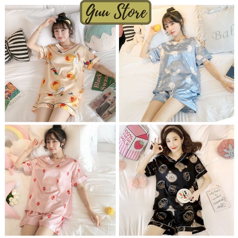 Đồ Ngủ Nữ Đáng Yêu Chất Vải Mềm Mại GUU DN95