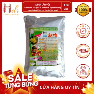 Vôi Bột, Lân Vôi, Tinh Vôi 2Kg Khử Trùng Đất, Trộn Đất Sạch Trồng Hạt Giống Rau Củ quả, Cây Cảnh, Hoa Hồng