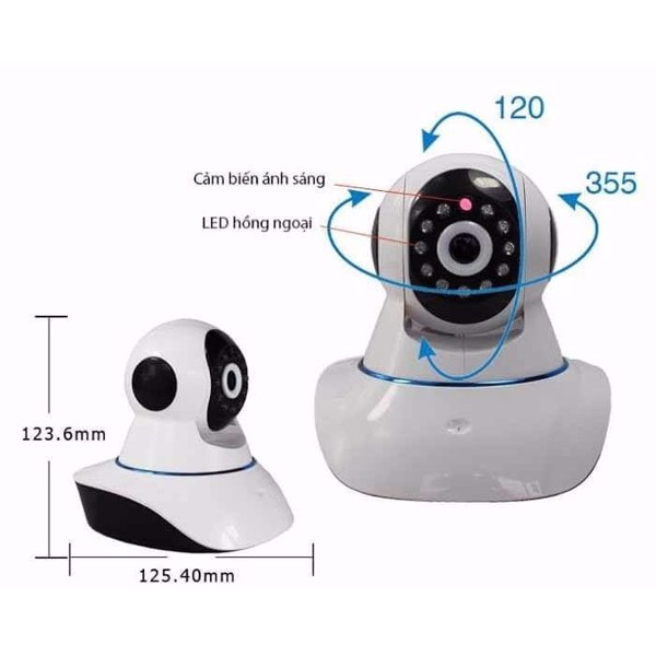 [Mã 154ELSALE2 giảm 7% đơn 300K] Camera IP wifi Yoosee 3 râusiêu nét full HD 1080 hồng ngoại ( Cấu hình siêu dễ)