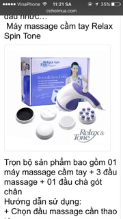 Máy massage cầm tay Relax & Spin Tone