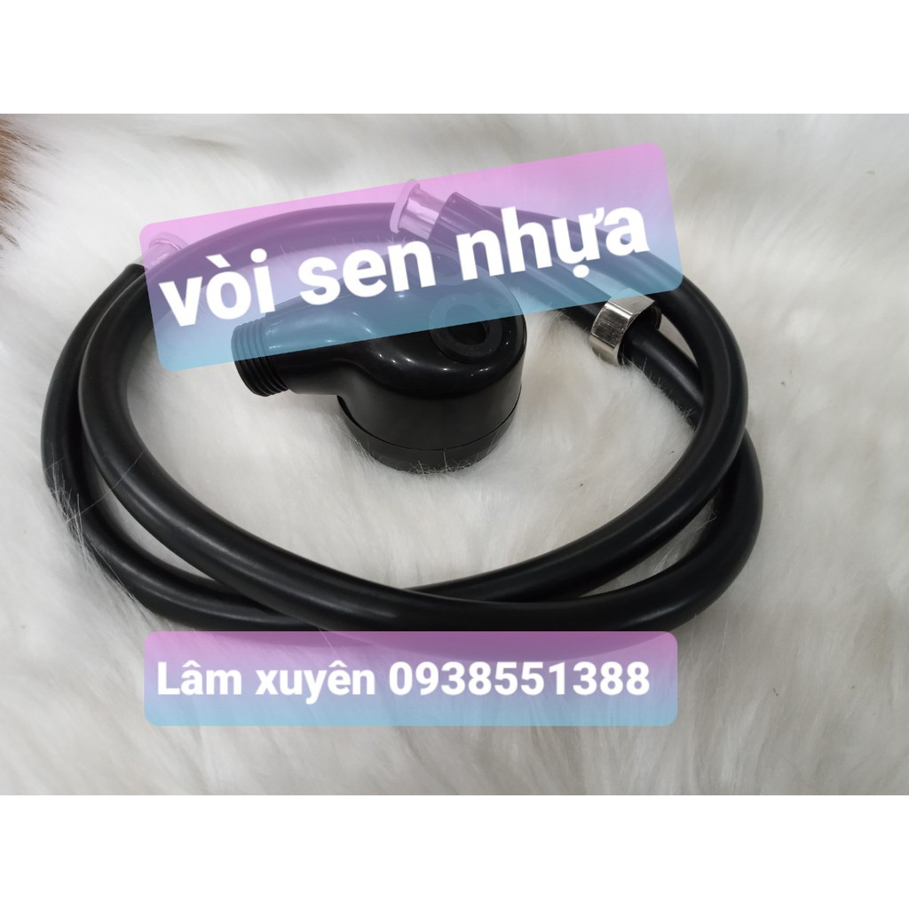 Vòi sen nhựa gắn bồn gội đầu nhựa salon tóc nam nữ siêu rẻ ( màu đen )🍓FREESHIP🍓nhỏ gọn,tiện lợi, chuuyên dụng cho salon