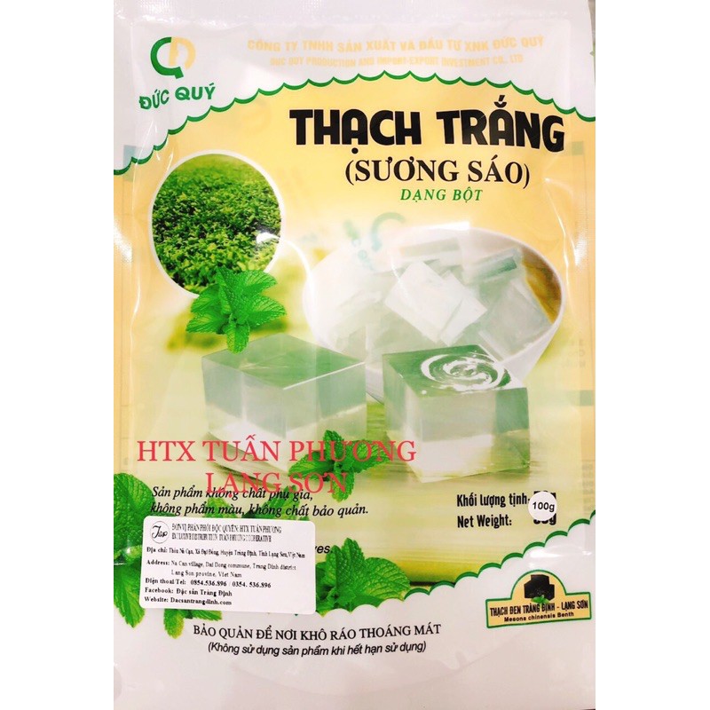 bột Thạch Sương sáo trắng Đức Quý 100g