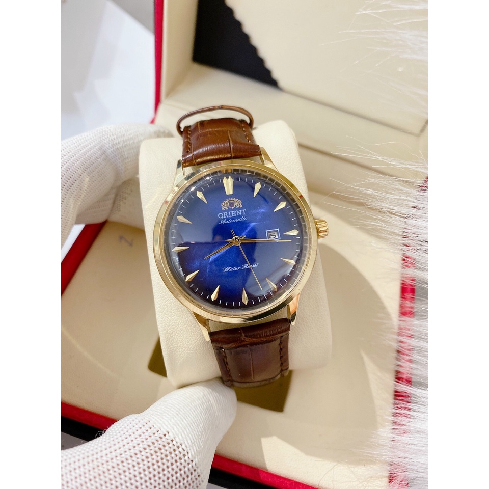 ĐỒNG HỒ NAM ORIENT MÁY QUAZT - DÂY DA XỊN - MẶT VÀ ĐÁY MẠ VÀNG 14K | BigBuy360 - bigbuy360.vn