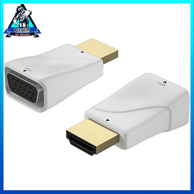 [Fitslim] HDMI-compatible To VGA Adapter HDMI-compatible Adapter Cable VGA Adapter