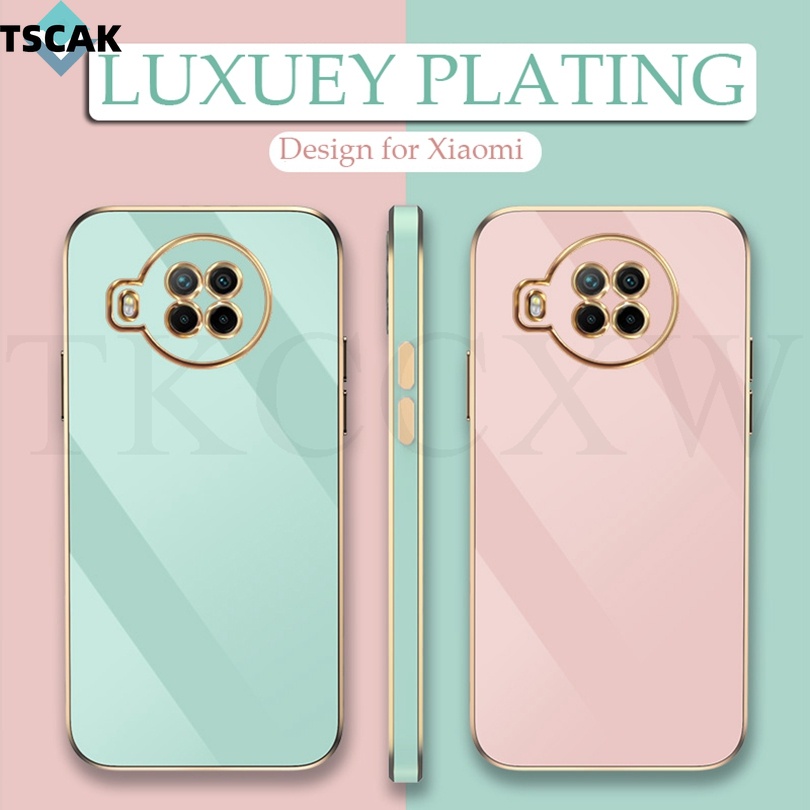 Ốp Điện Thoại Silicon Dẻo Mạ Màu Trơn 6D Sang Trọng Cho Xiaomi Mi 10i 10T 10 Lite Mi 9 Mi 8 CC9 Pro Note 10 Pro