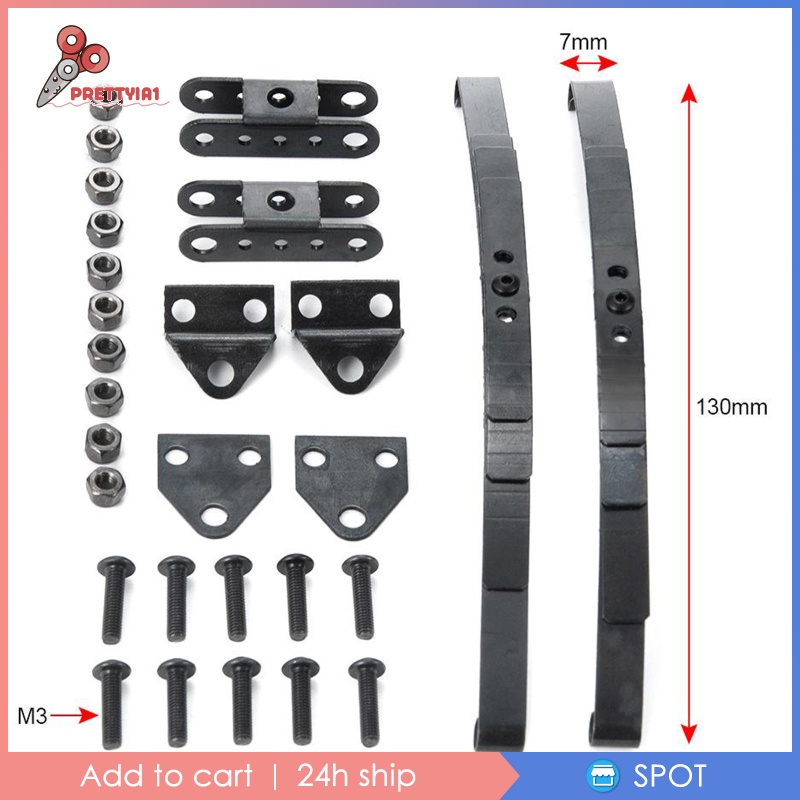 Bộ Phụ Kiện Giảm Xóc Bằng Thép Prettyia1 Cho Xe Điều Khiển D90 1 / 10