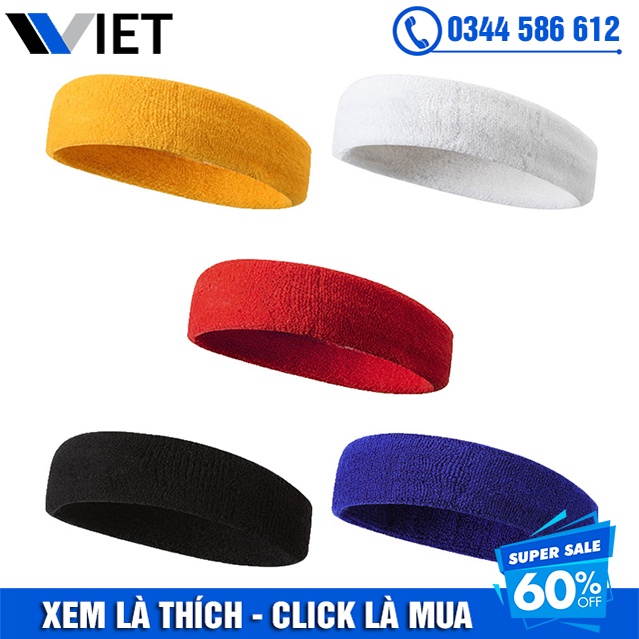 Băng Đô Đeo Trán Thể Thao Chất Vải Cotton Co Giãn Tốt Thấm Hút Mồ Hôi Chuyên Dụng Trong Luyện Tập Thể Dục, Thể Hình