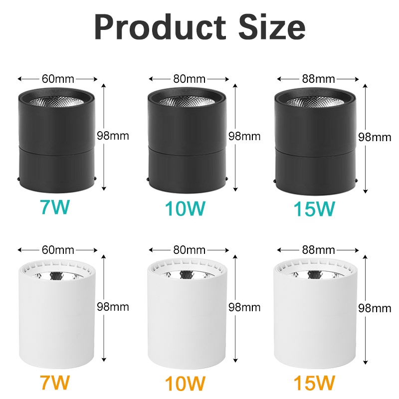 Đèn trần CHUANGYANG LED 5W 7W 10W 15W gấp lại được chất lượng cao tiện lợi