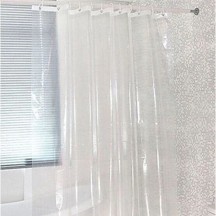 Rèm Phòng Tắm / Rèm Cửa Sổ Trắng trong suốt 180cm X 180cm cao cấp Loại 1