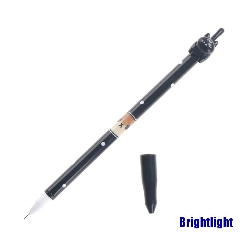 Set 2 Bút Bi Mực Đen Hình Mèo Dễ Thương