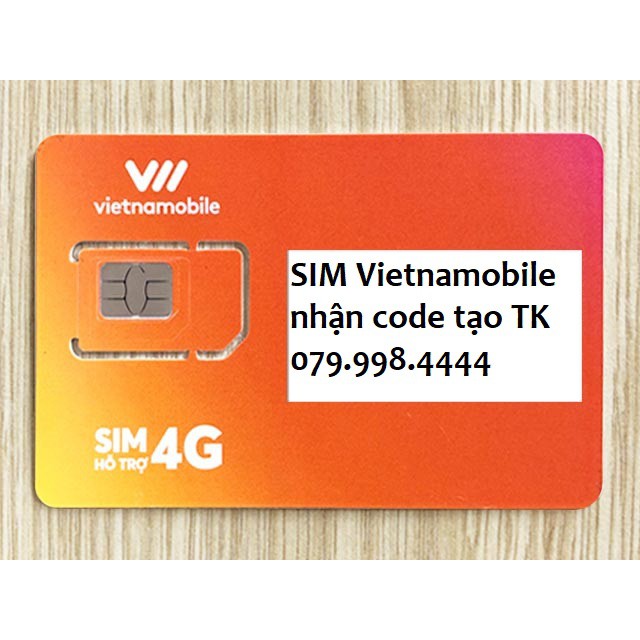 Sim Vietnamobile tạo tài khoản shope,zalo,fb ,... nghe gọi vào mạng