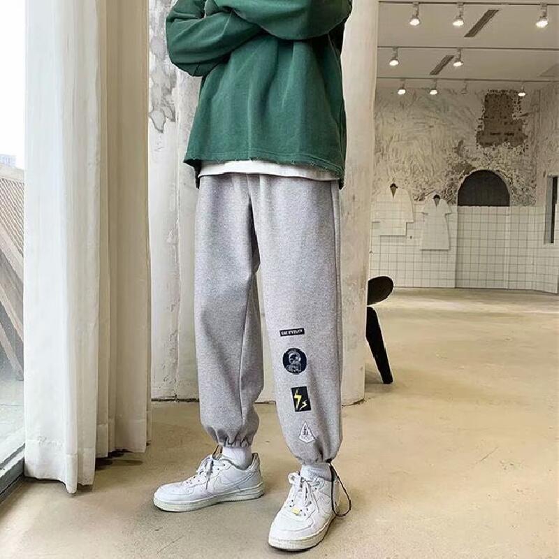 Quần thể thao ống rộng thoải mái thời trang Hàn Quốc cho nam size M-5XL