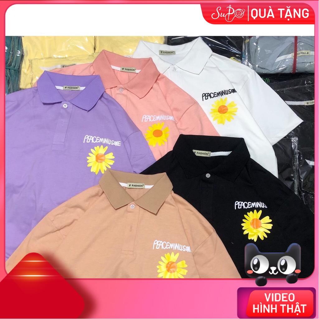 Áo POLO In Hoa Cúc - Dễ Thương( CÓ ẢNH THẬT ) --- [ Xưởng Sỉ Supo ]
