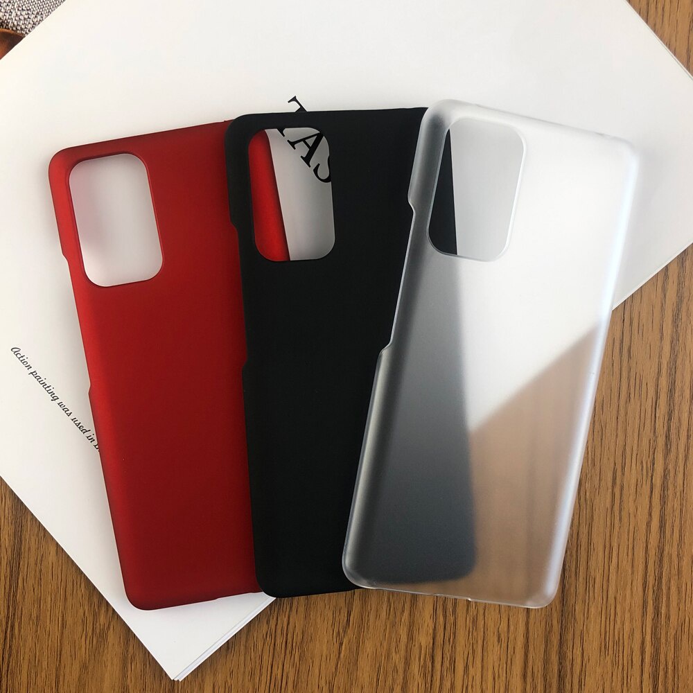 Ốp điện thoại bằng PC cứng siêu mỏng mặt nhám chống bám vân tay cho Xiaomi Redmi Note 10 Pro Max 10S 10T 5G