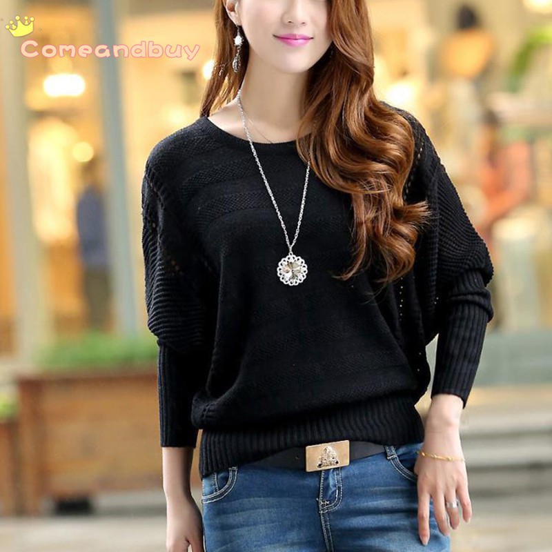 Áo thun sweater cánh dơi phong cách Hàn Quốc