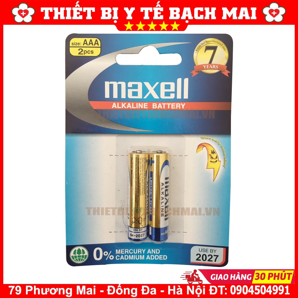 Pin Dành Cho Máy Đo Huyết Áp Bắp Tay Maxell Alkaline AA/AAA