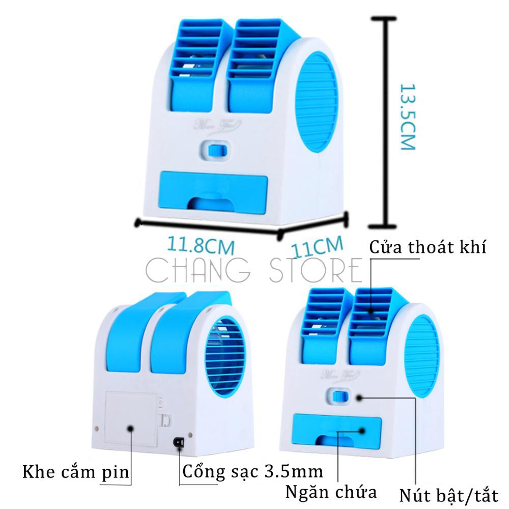 Quạt Đá Mini 2 Cửa - Quạt Điều Hòa Mini 2 Cửa Siêu Tiện Lợi Cho Mọi Nhà