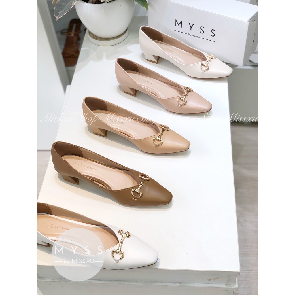 Giày nữ mũi vuông cài khoen 3cm thời trang MYSS - CG186
