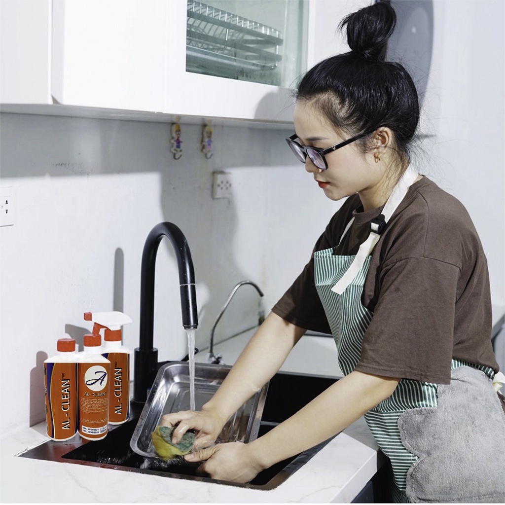Bình xịt tẩy rửa,Nhà Bếp,Tẩy Dầu Mỡ,Nấm Mốc Tường Nhà, Phòng Tắm,Nước Tẩy Đa Năng,chai AL-Clena Pro 500ML