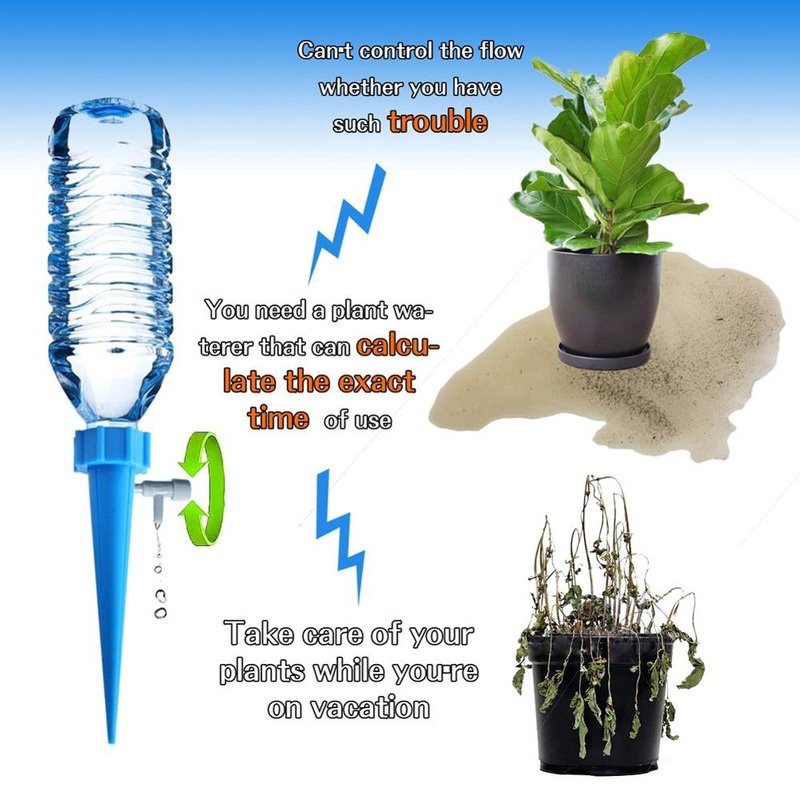 Thiết Bị Tưới Cây Tự Động Bằng Nhựa Mini Cho Sân Vườn