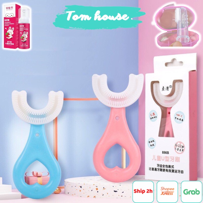Bàn chải đánh răng + Kem đánh răng tạo bọt