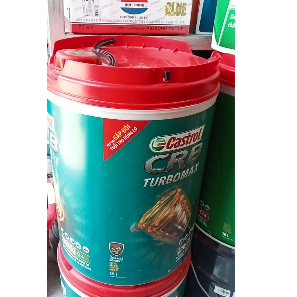 Nhớt CASTROL CRB TURBO DẦU ĐỘNG CƠ CAO CẤP 18 lít