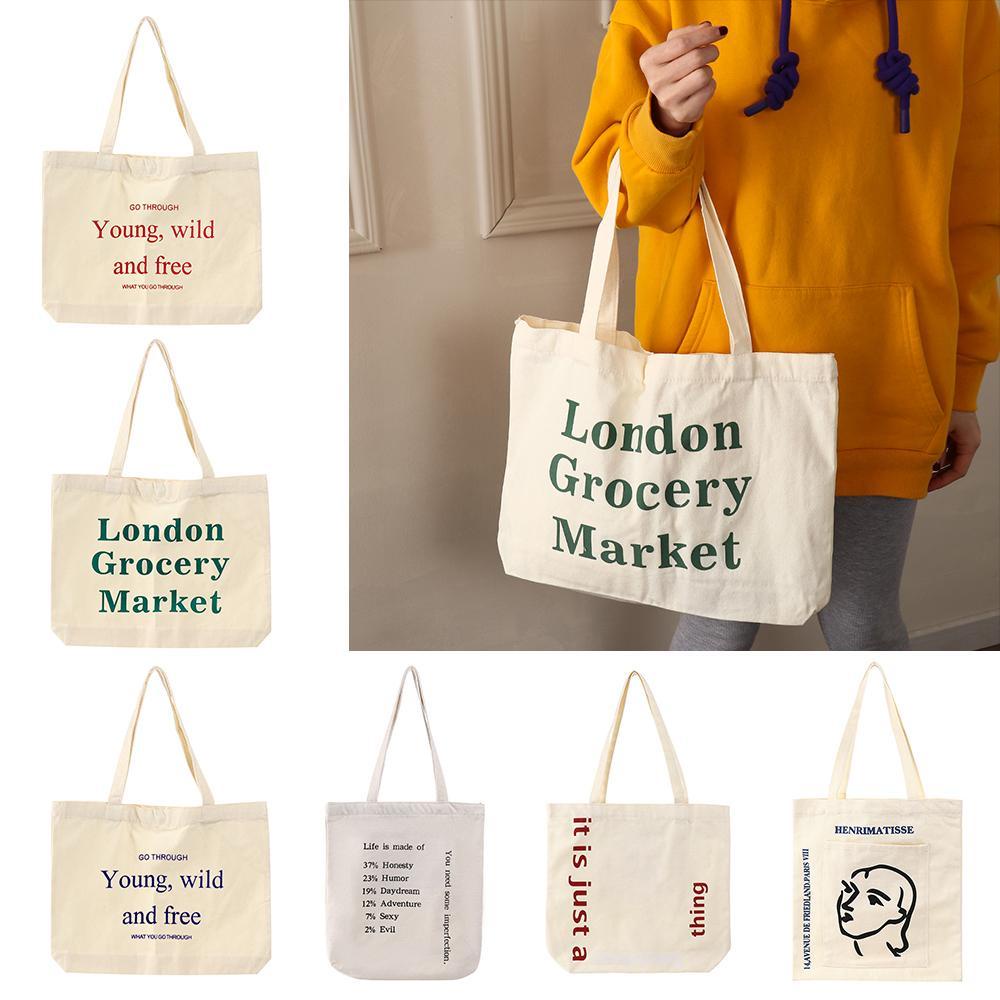 Túi Xách Vải Canvas Có Khóa Kéo Thời Trang Xuân Thu