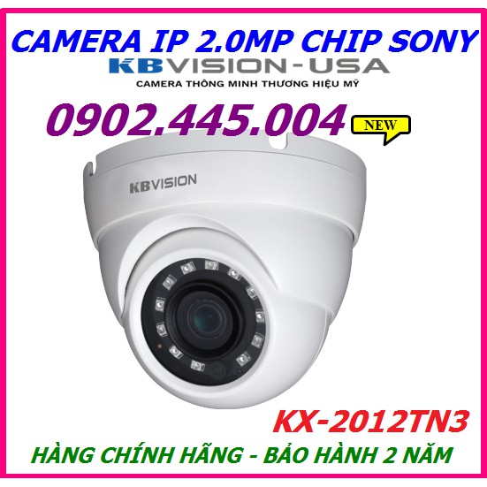 Camera IP 2.0MP có dây KBVISION KX-2012TN3, Hỗ trợ tên miền miễn phí, cảm biến chip Sony cho hình ảnh đẹp hơn