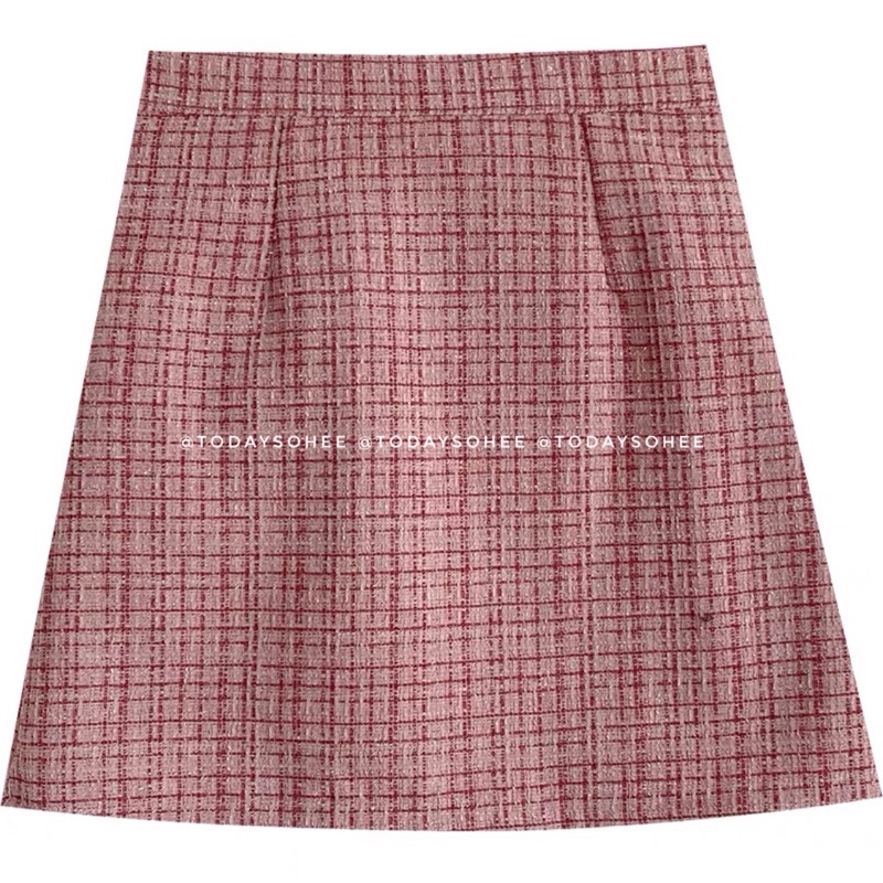Chân váy tweed nhiều màu