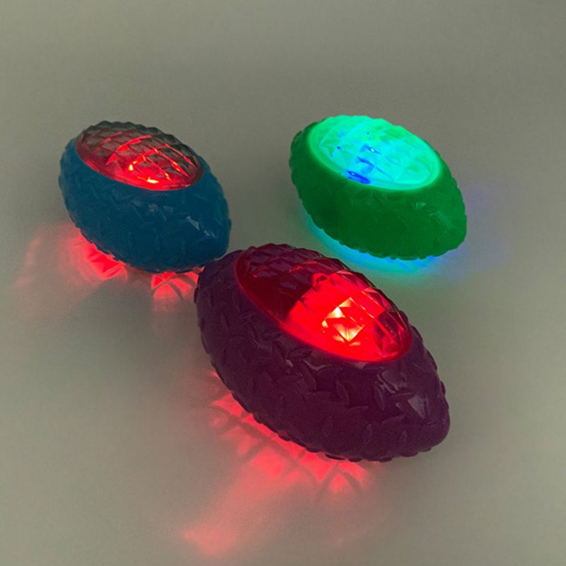 Đồ Chơi Gặm Nhắm Hình Quả Bóng Cao Su Có Đèn LED Và Âm Thanh Huấn Luyện Cho Cún Cưng