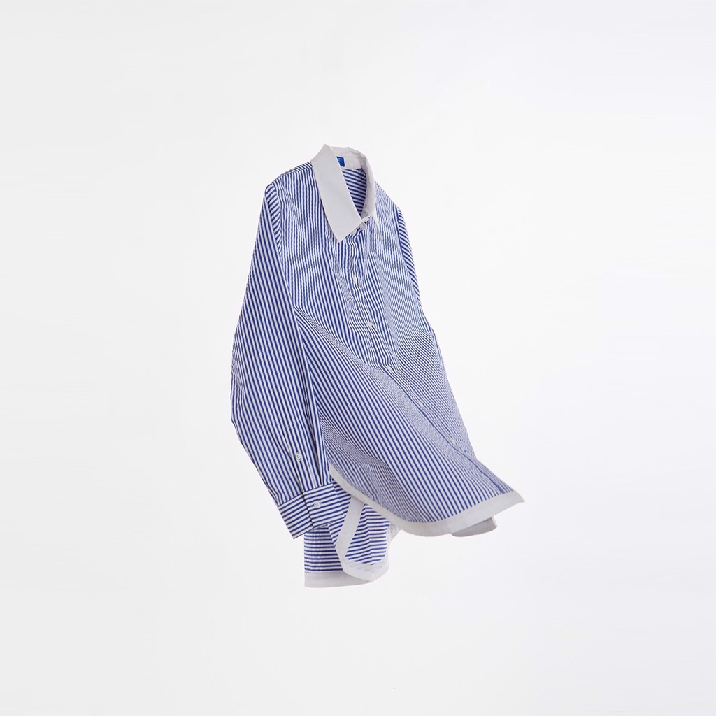 TheBlueTshirt - Áo sơ mi phom rộng nữ  - Modern Arc Oversized Shirt