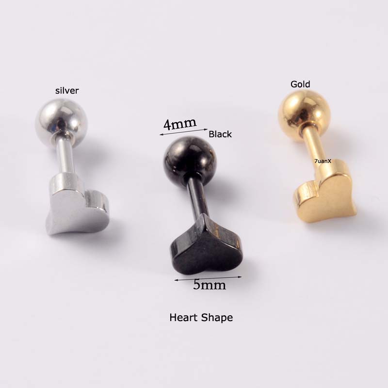 Khuyên tai thép không gỉ 16 gauge thiết kế đa dạng