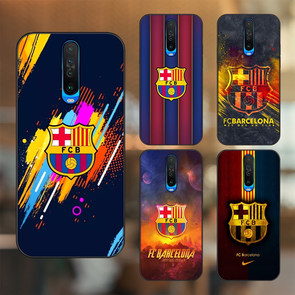 Ốp lưng Xiaomi K30 viền đen in hình Barcelona Barca
